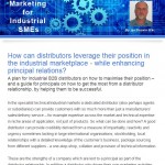 How can distributors leverage their position in the industrial marketplace