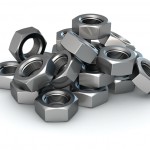 Group of metal nuts