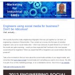 The Industrial Marketing Agency Newsletter - May 2013: Engineers using social media for business