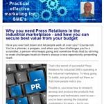 Why you need press relations in the industrial marketplace. 18th July 2017 newsletter