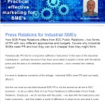 The Industrial Marketing Agency Newsletter - December 2013: Press Relations for Industrial SMEs