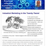 Industrial Marketing in the Twenty-Teens - February 2014 newsletter