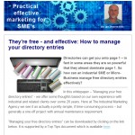 How to manage your directory entries - August 2014 newsletter