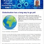 Globalisation has a long way to go yet, 5th August 2015 Newsletter