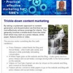 Trickle down content marketing, 22nd September 2015 newsletter